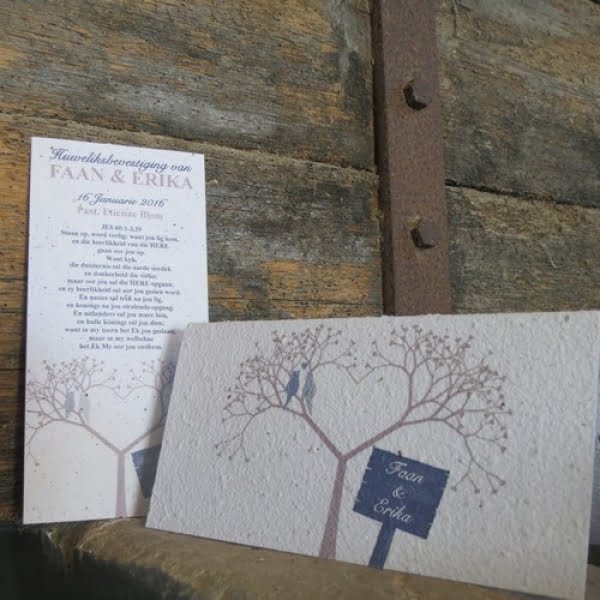 Recycled Paper Wedding Invitations