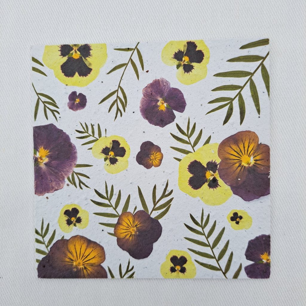 Christmas Greeting Card Orange & Pine