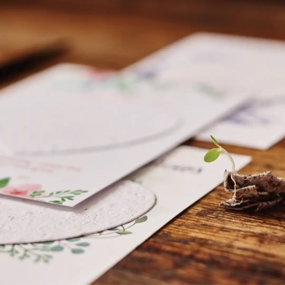 Recycled Paper Card with GP heart - Portfolio