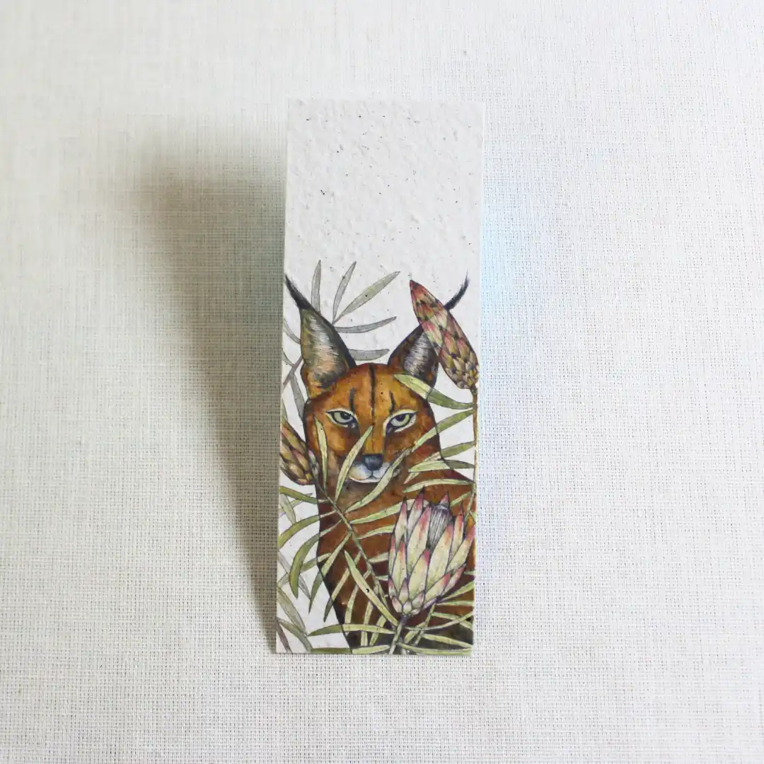 bookmark caracal & sugarbush