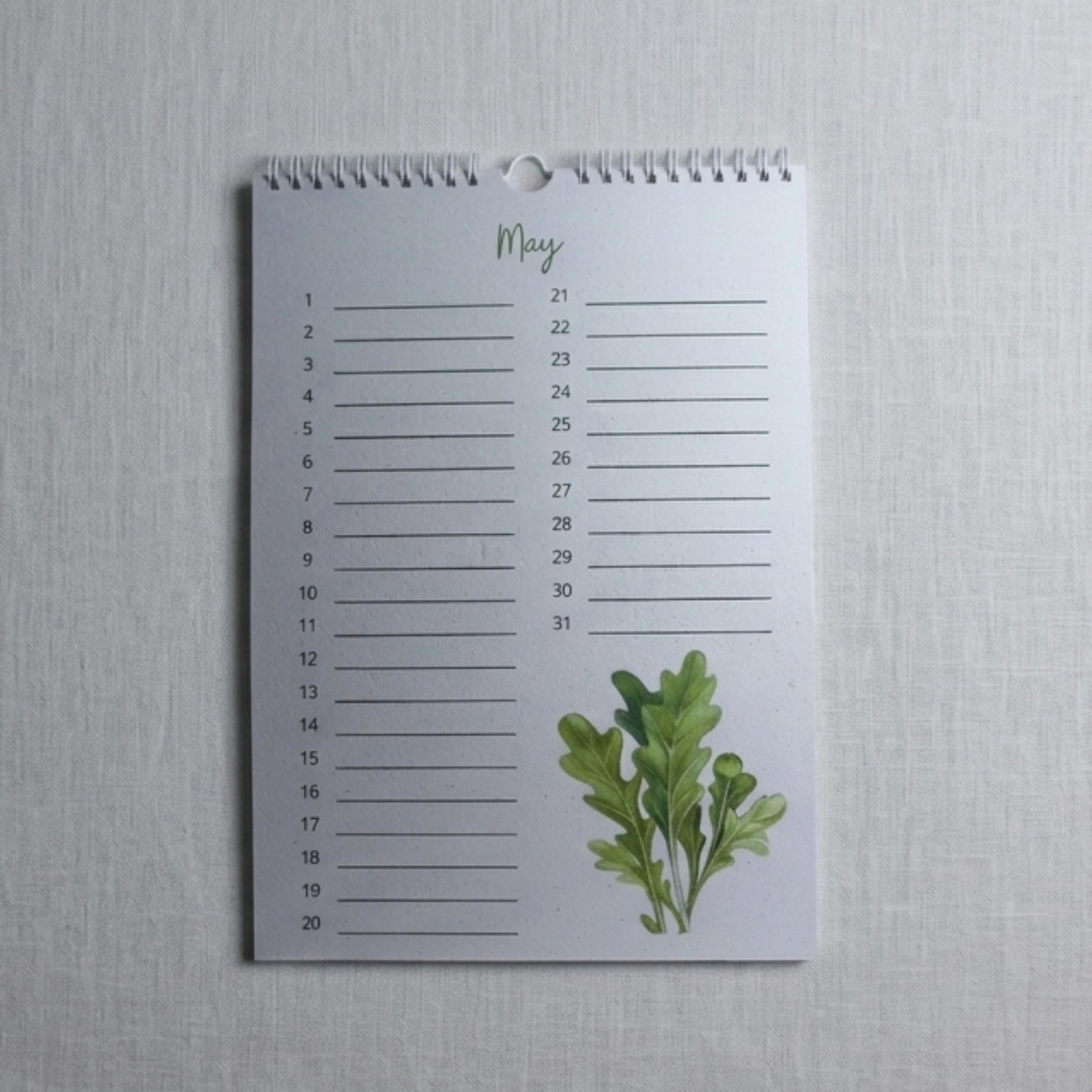 Birthday Calendar-Nature's Palette A4 Natures Palette Birthday Calendar