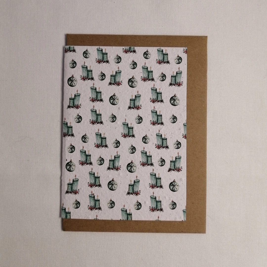 Seeded paper Christmas cards