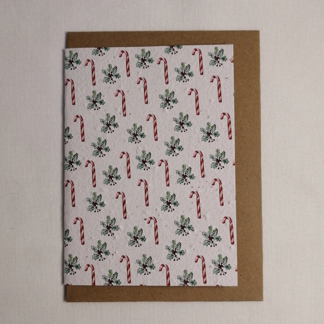 Seeded paper Christmas cards