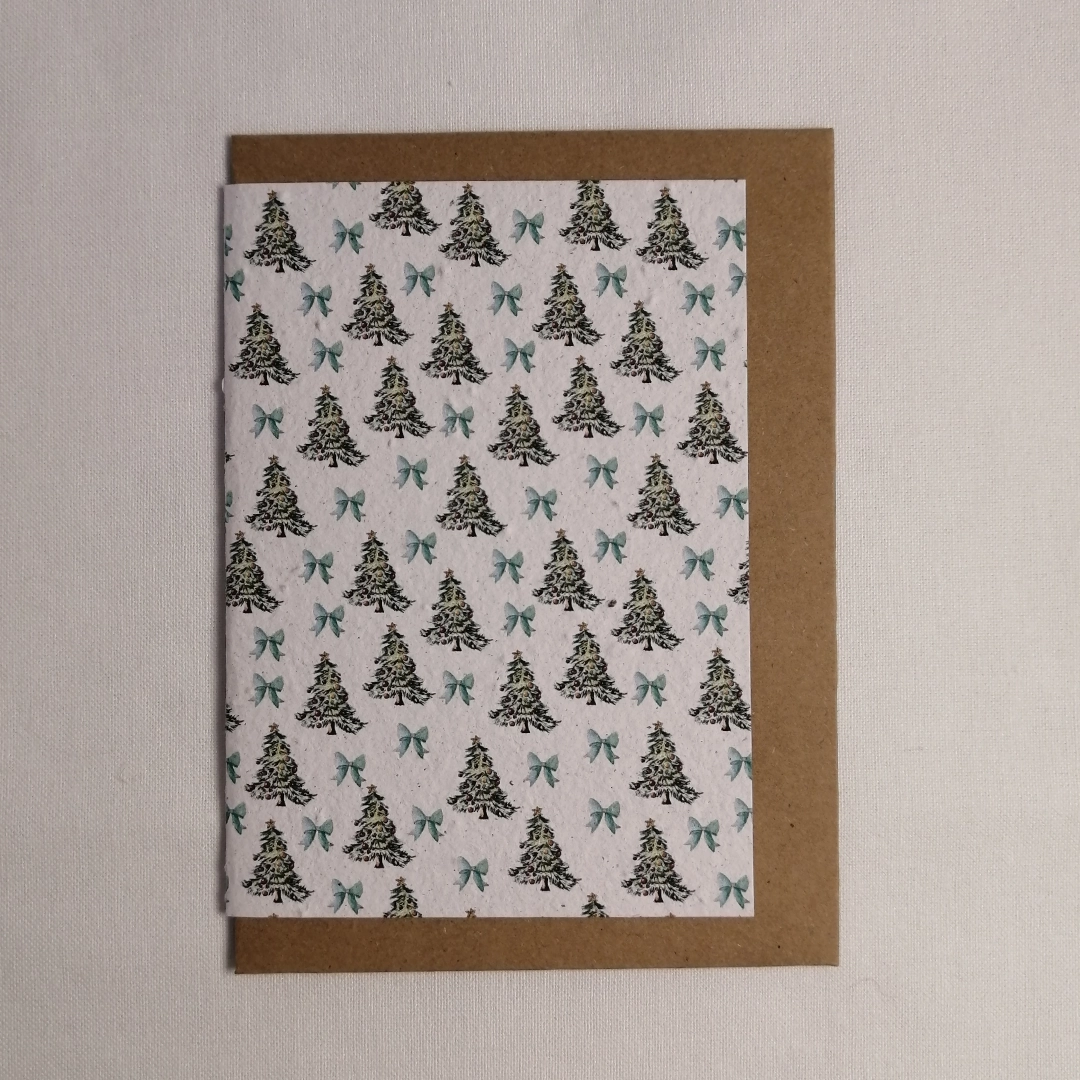 Seeded paper Christmas cards