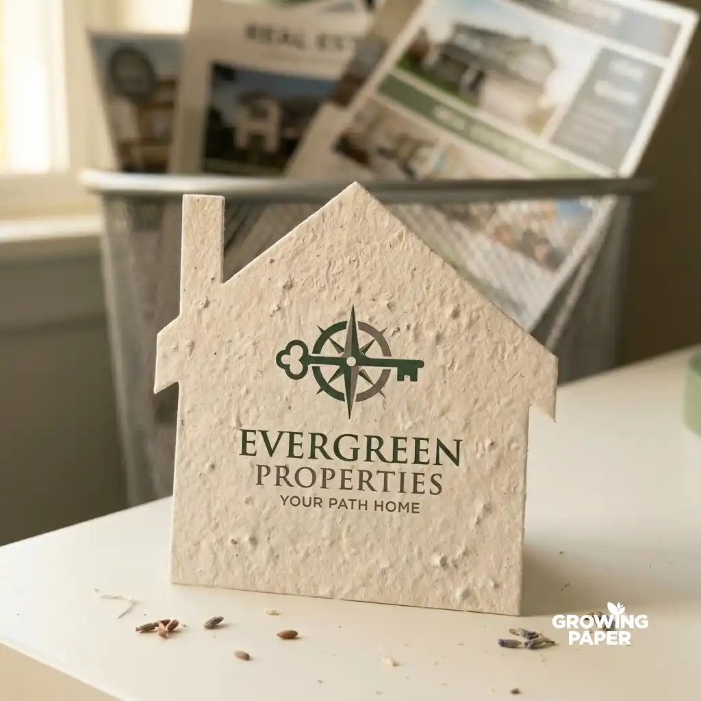 Branded corporate die cut flyer