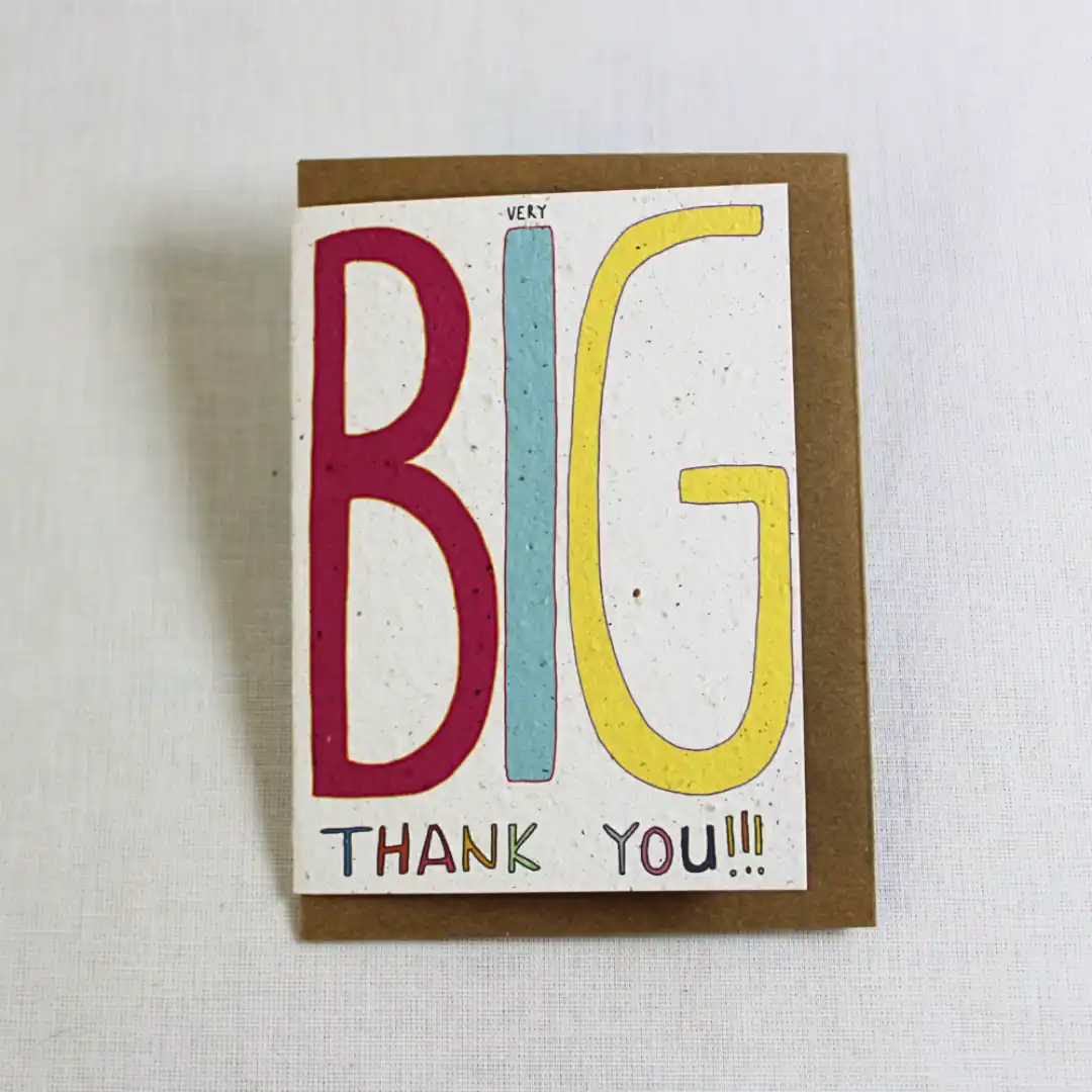 greeting card big thank you