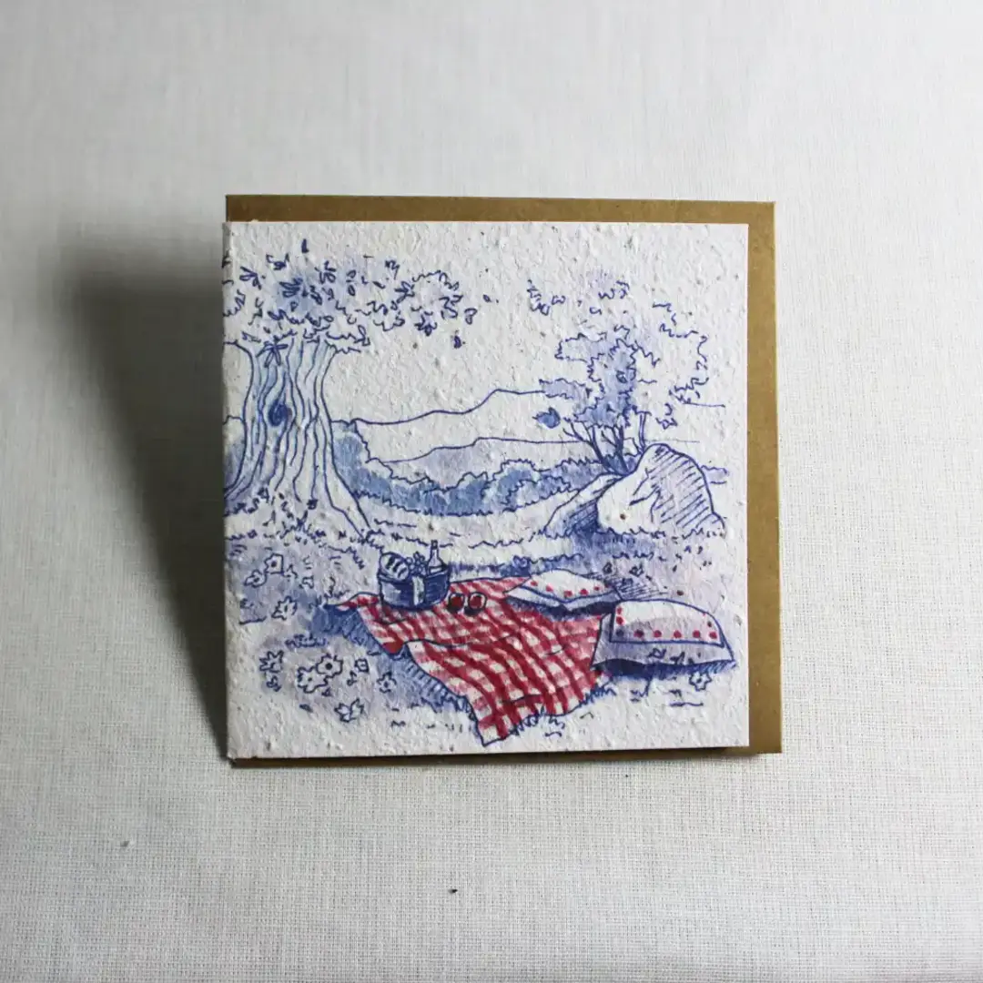 greeting card picnic