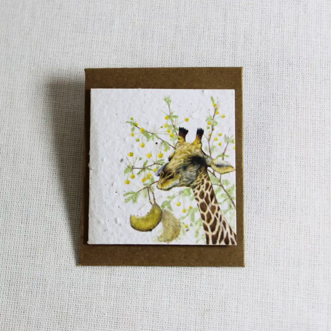 mini card giraffe & kameeldoring