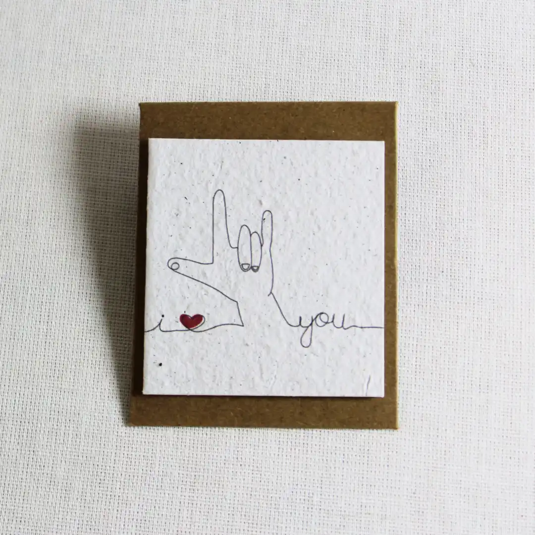 mini card i love you