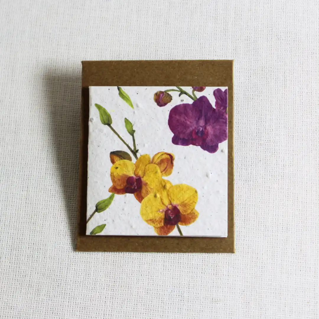 mini card orchid