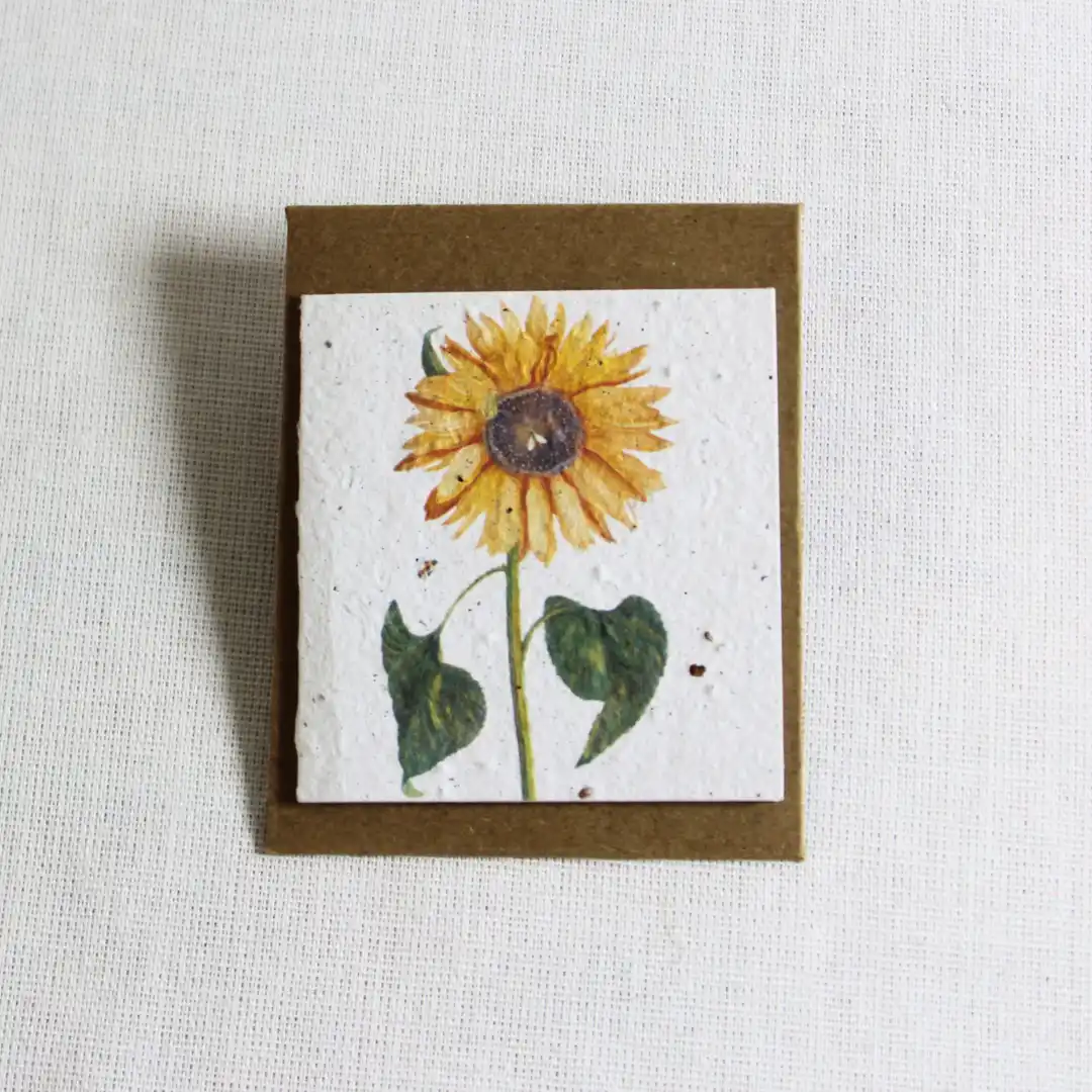 mini card sunflower