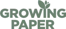 growing paper logo green