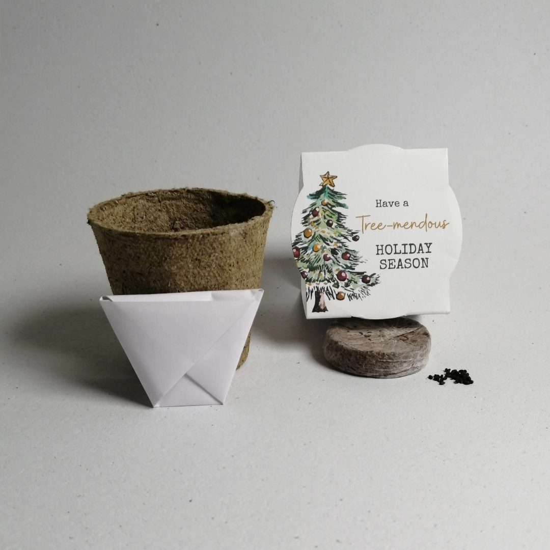 Have a Tree-mendous Holiday season Christmas seedkit